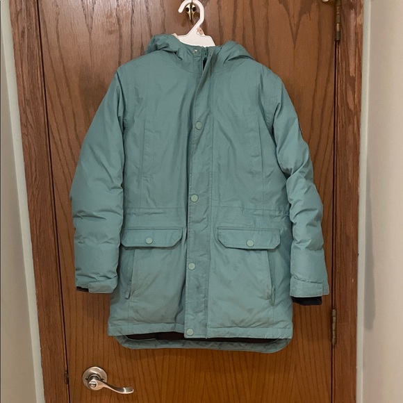 Lands' End Other - Lands' End UGC Girls Sz Large (10/12) Light Blue/Teal Hooded Jacket Coat